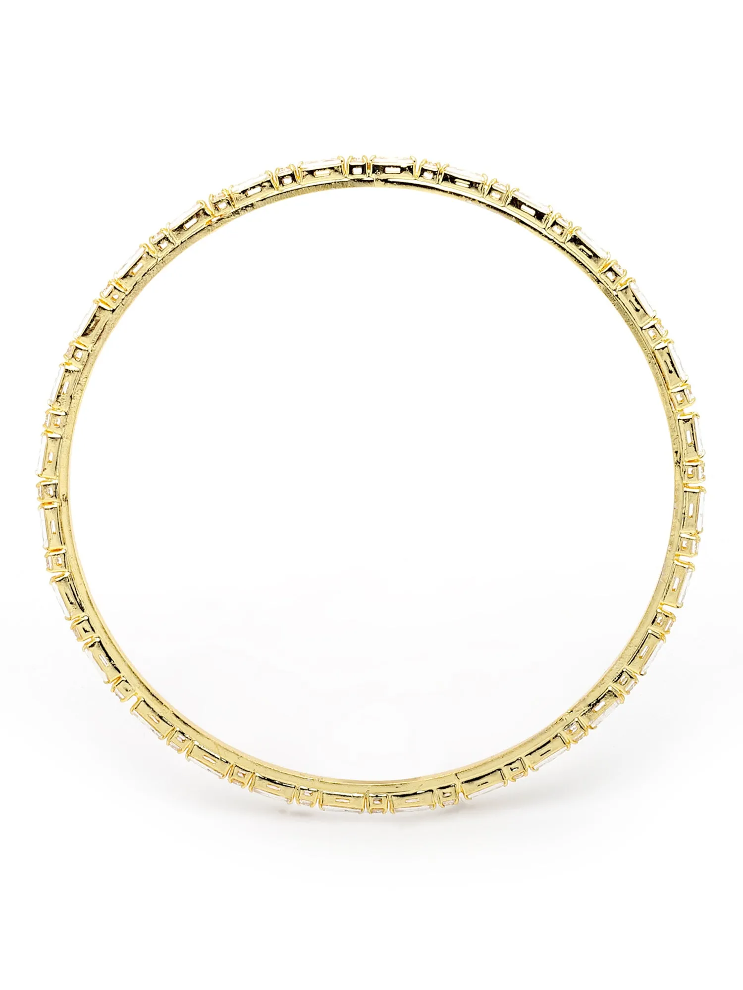 Karatcart Gold Plated AD Bangle Set for Women