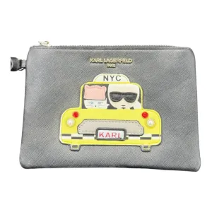 Karl Lagerfeld NYC Taxi Pouch – Limited Edition City Chic 🚖🗽