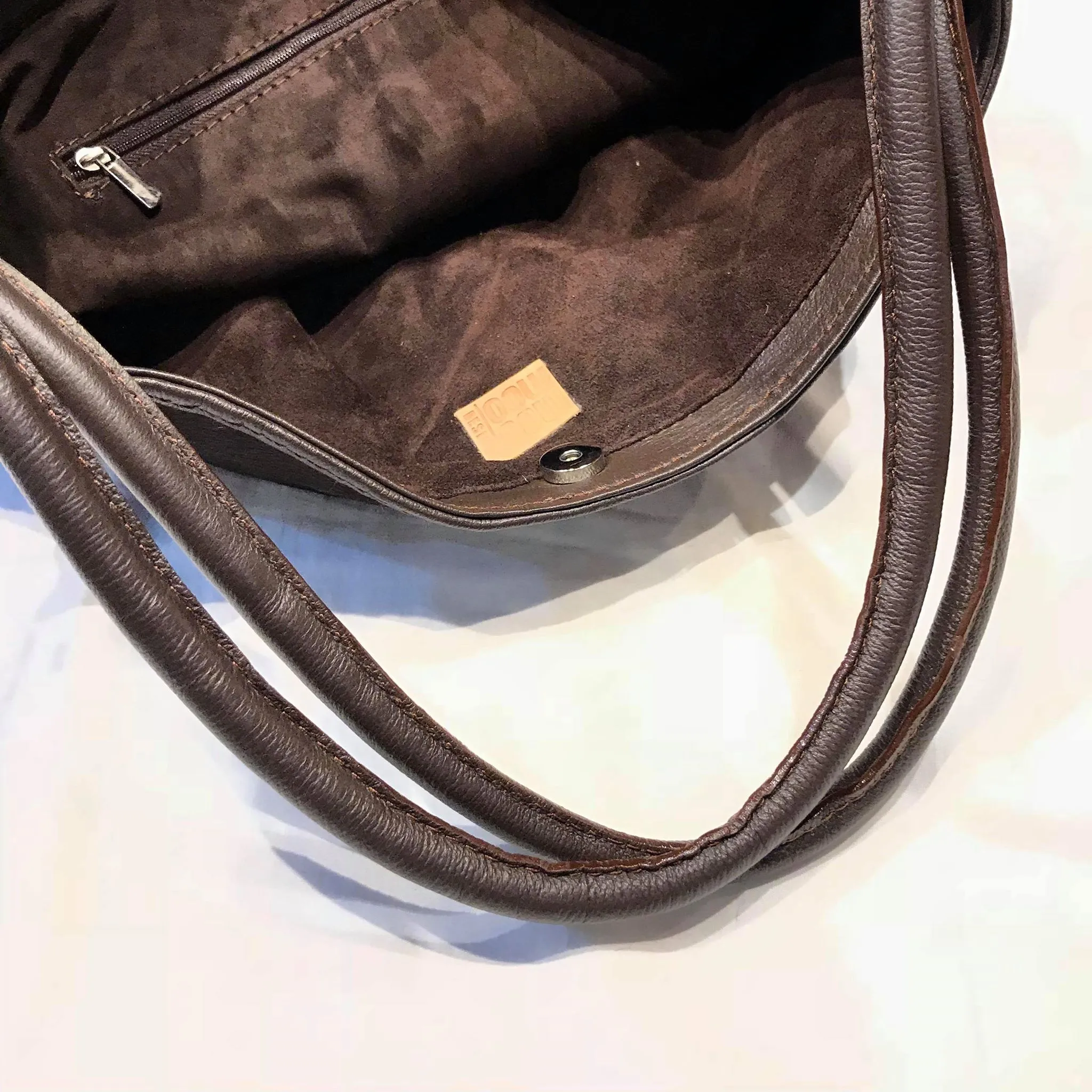 Kashani Luxury Chocolate Antelope Pocketbook Bag