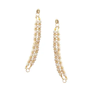 Kella Detachable Earrings in White Turquoise