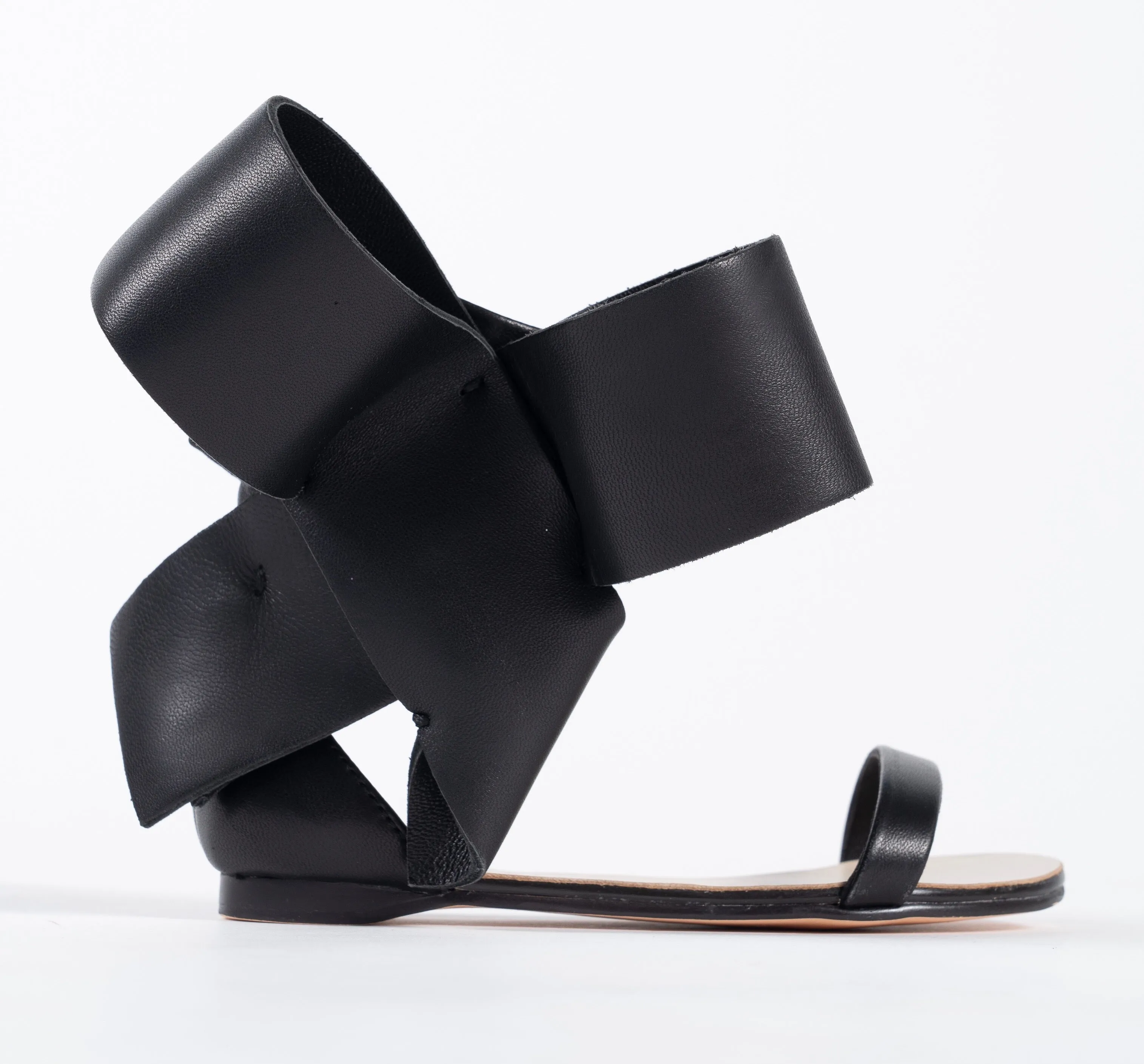 KIDS BOW SANDAL BLACK
