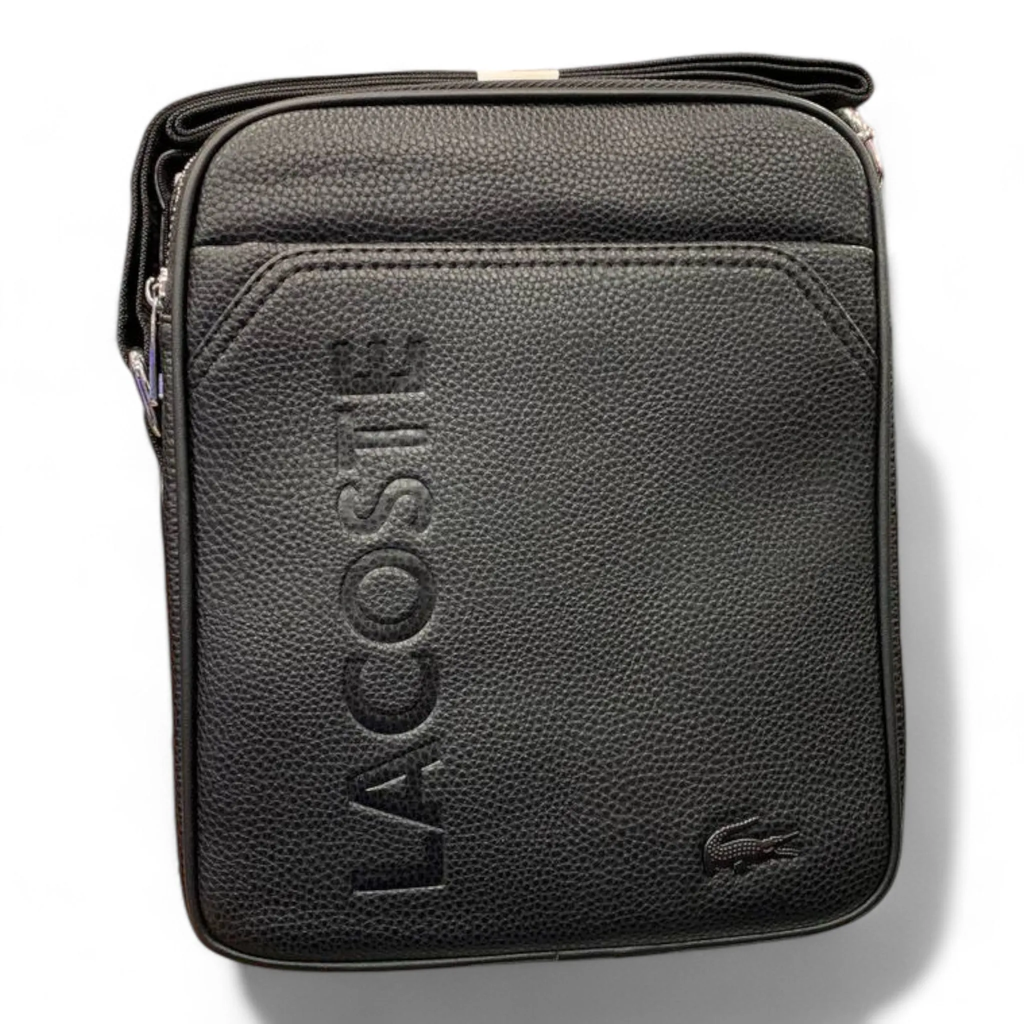 Lacoste Leather Cross Messenger Bag