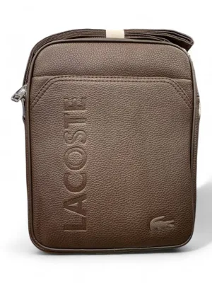 Lacoste Leather Cross Messenger Bag