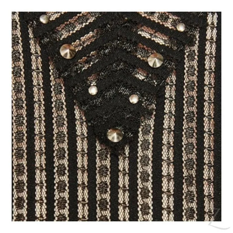 Ladies Studded Lace T-Shirt | Short Sleeve | "Zia"