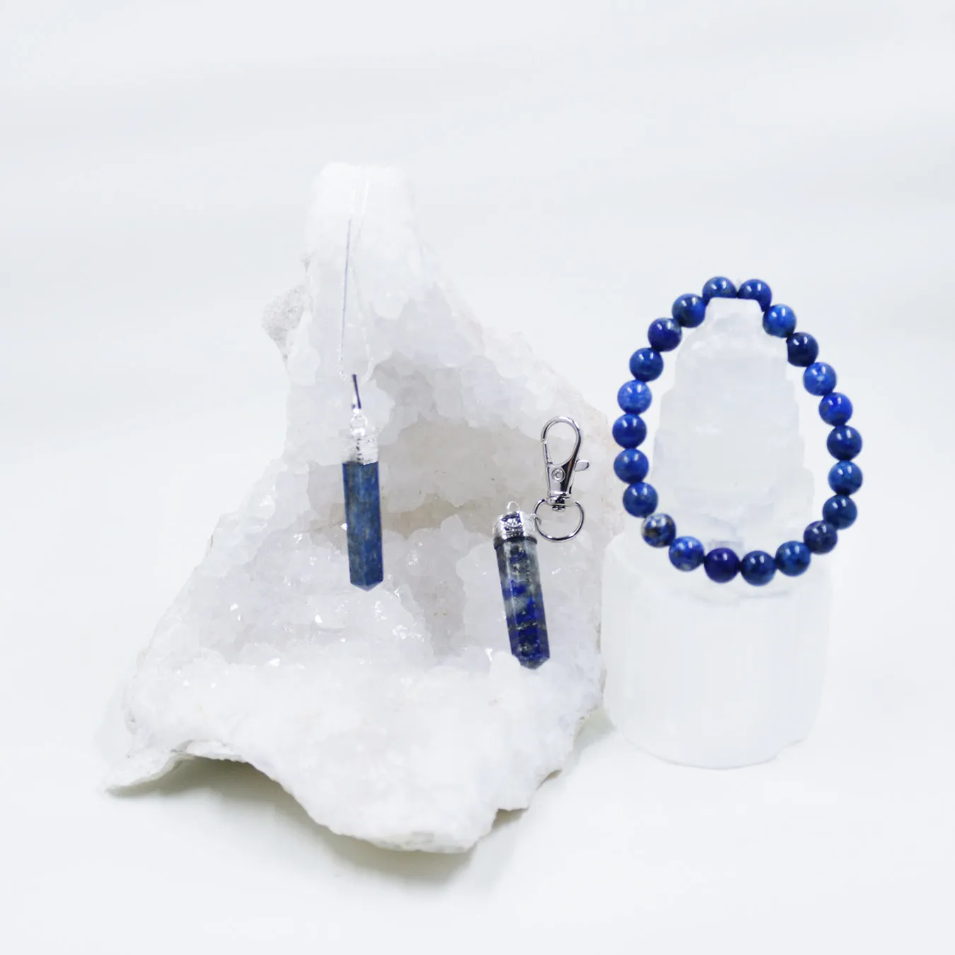 Lapis Lazuli Necklaces and Clip | 3 Piece Set