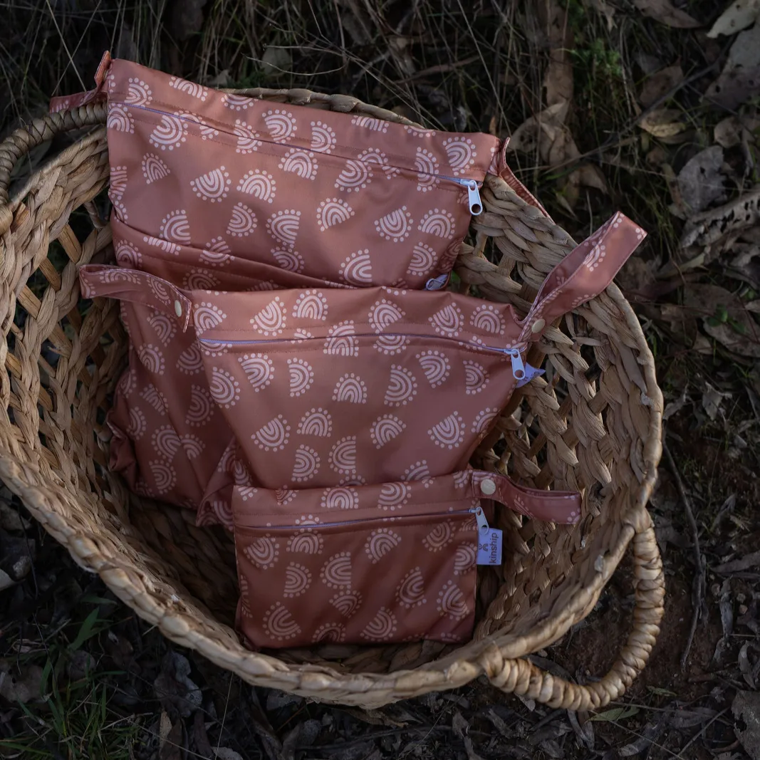 Large Wet Bag - Clay Rainbows