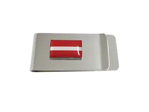 Latvia Flag Money Clip