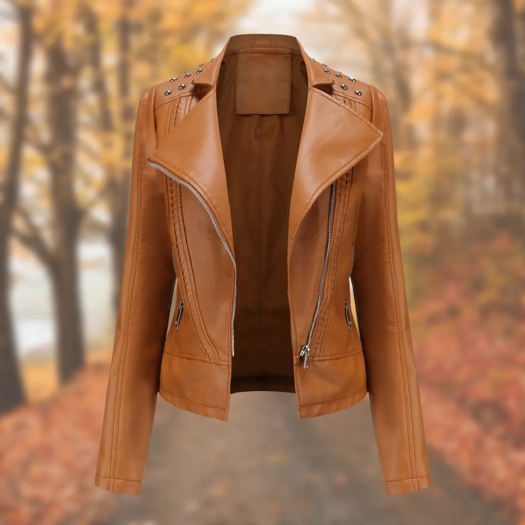 LEAH™ | Studded Premium Leather Jacket