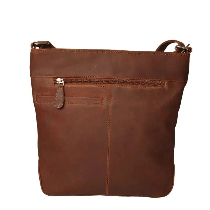 Leather Handbag with Floral Details (EOP822)