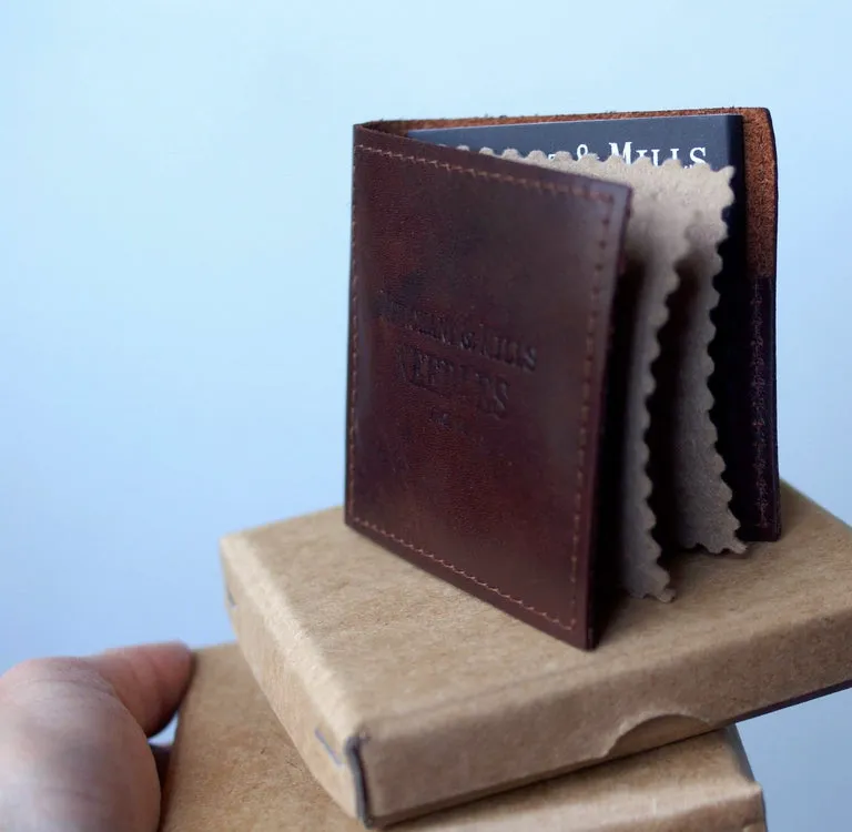 Leather Needle Wallet   Finest Needles and Baby Bow Scissors