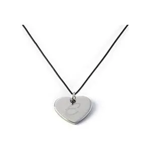 Leather Rope Heart Necklace Heart Pendant