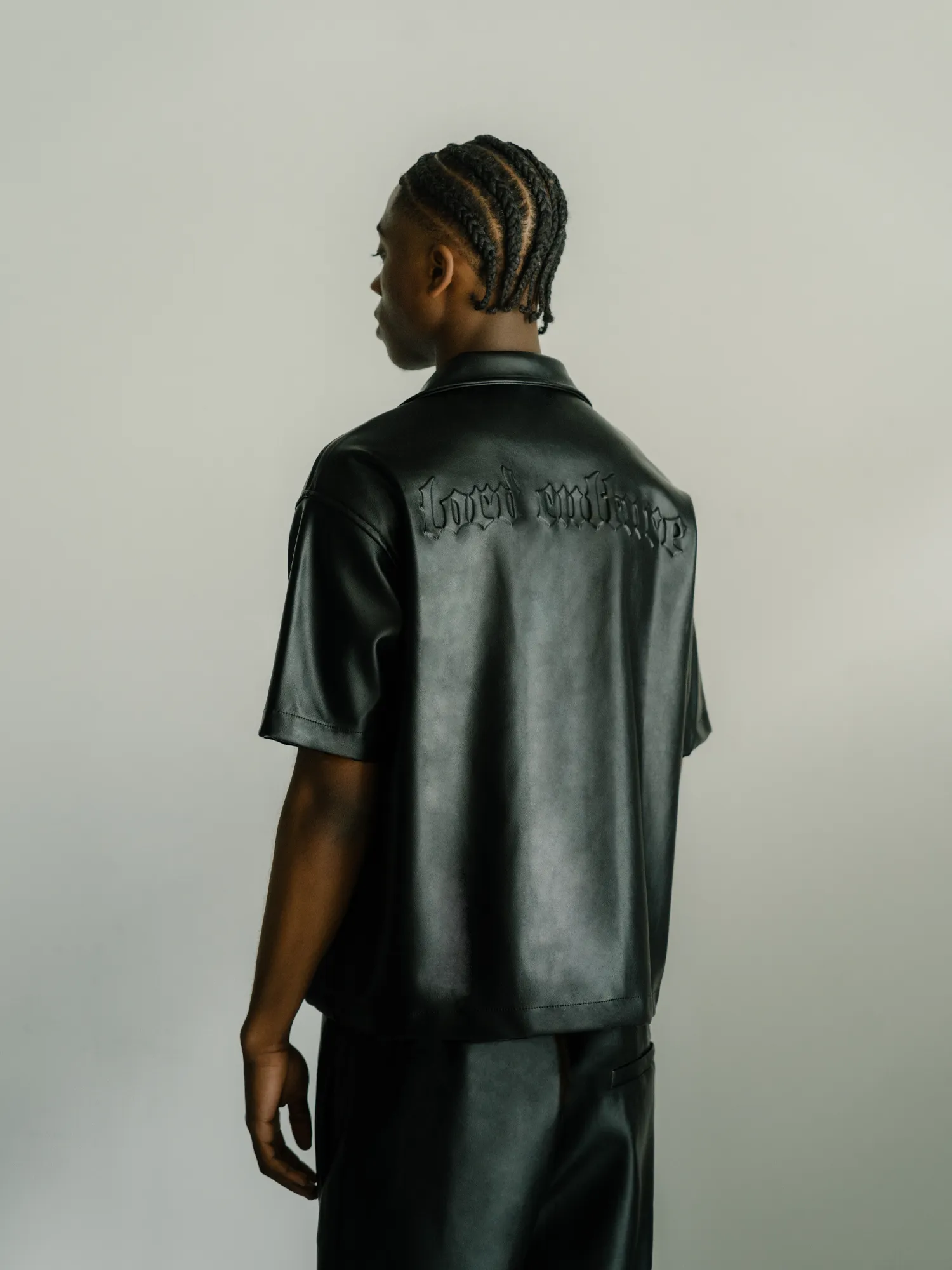 LEATHER SHIRT - BLACK