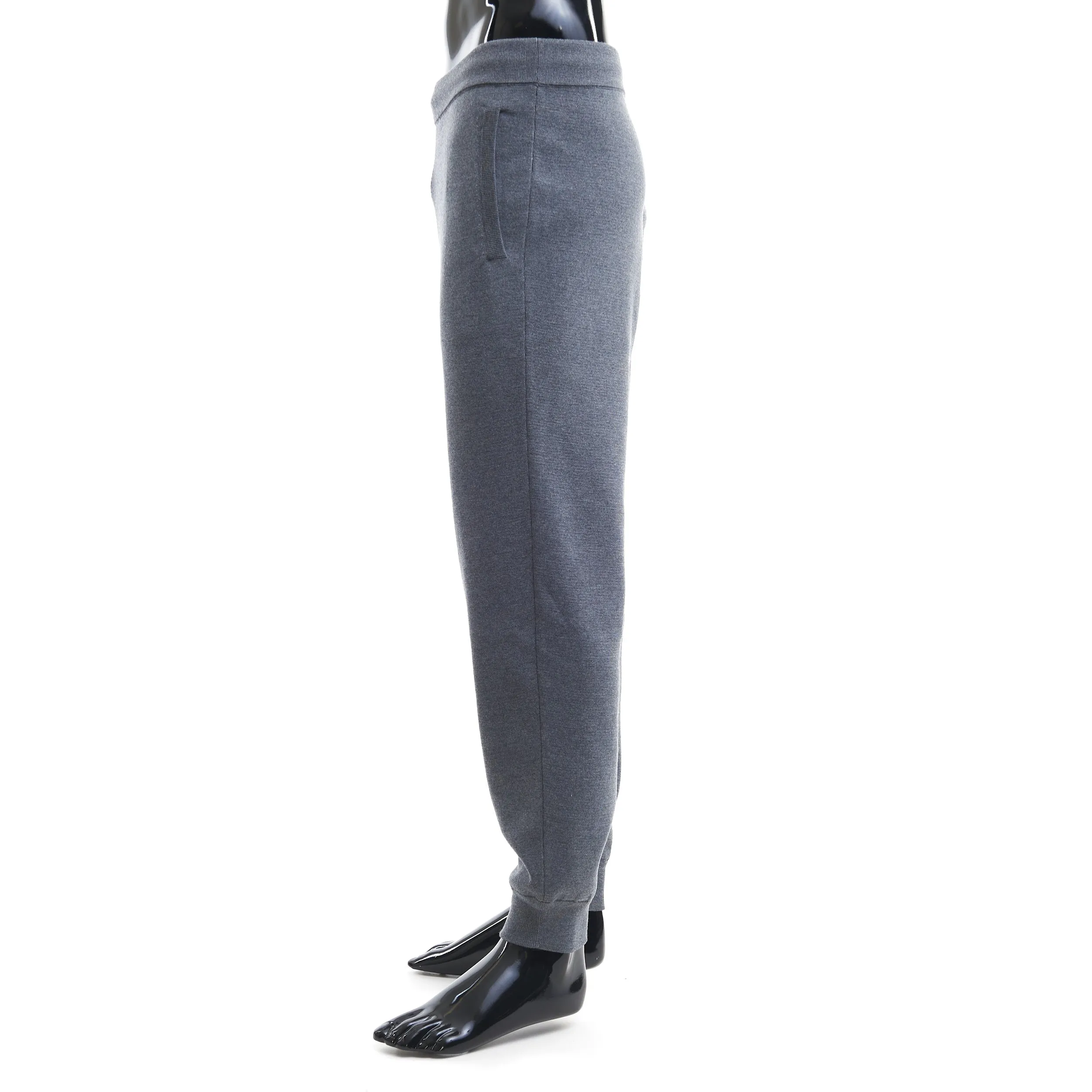 Leather Tab Jogging Pants