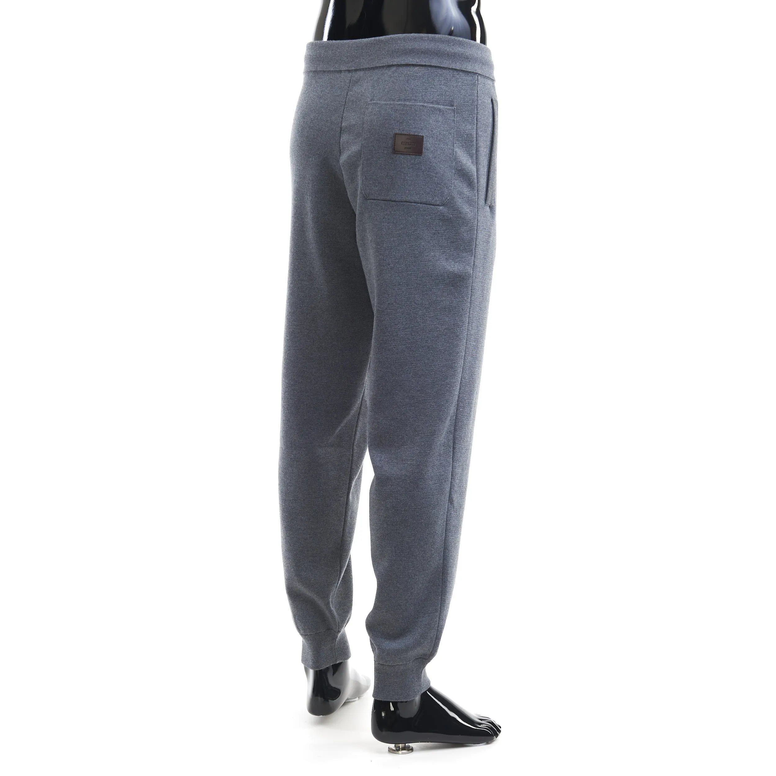 Leather Tab Jogging Pants