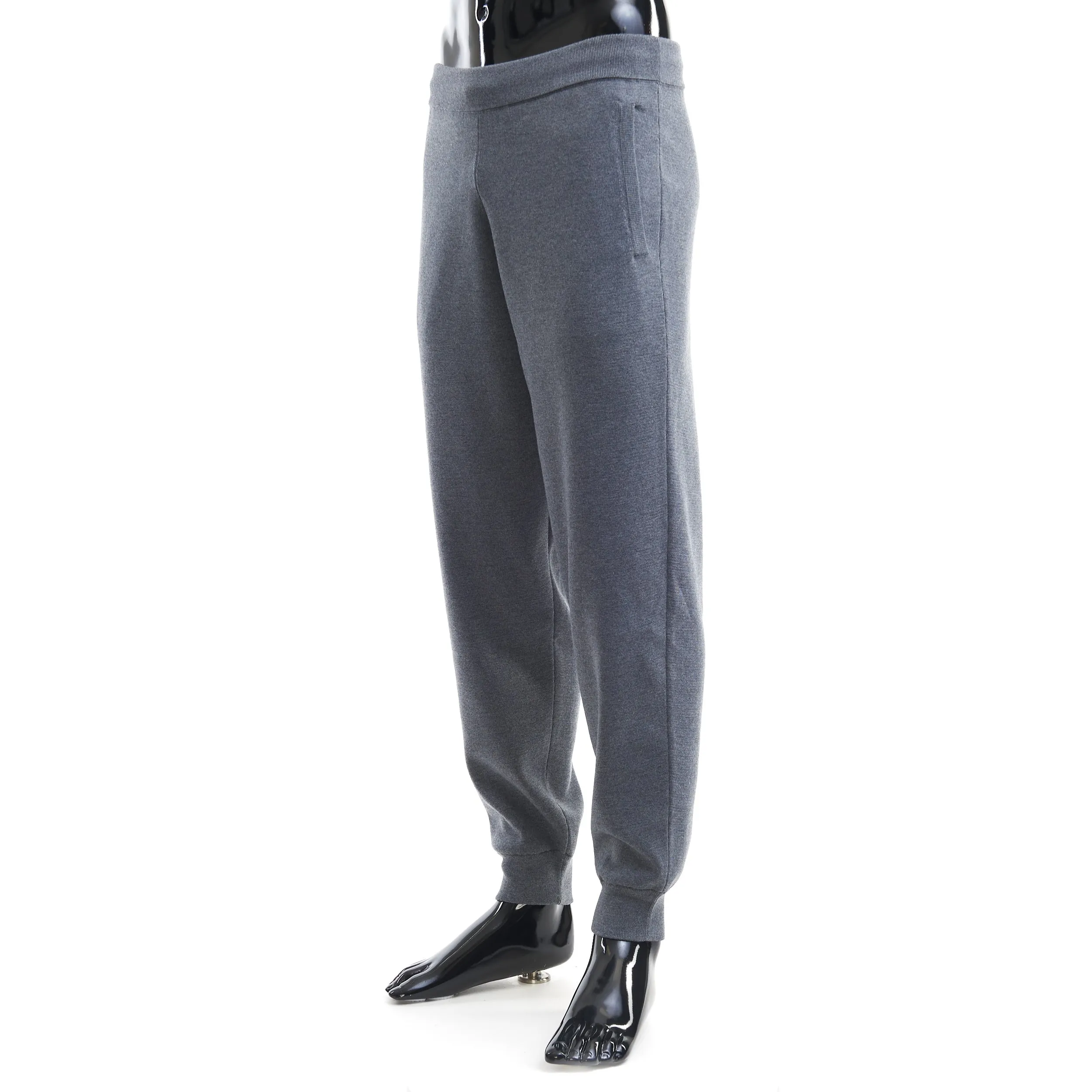Leather Tab Jogging Pants
