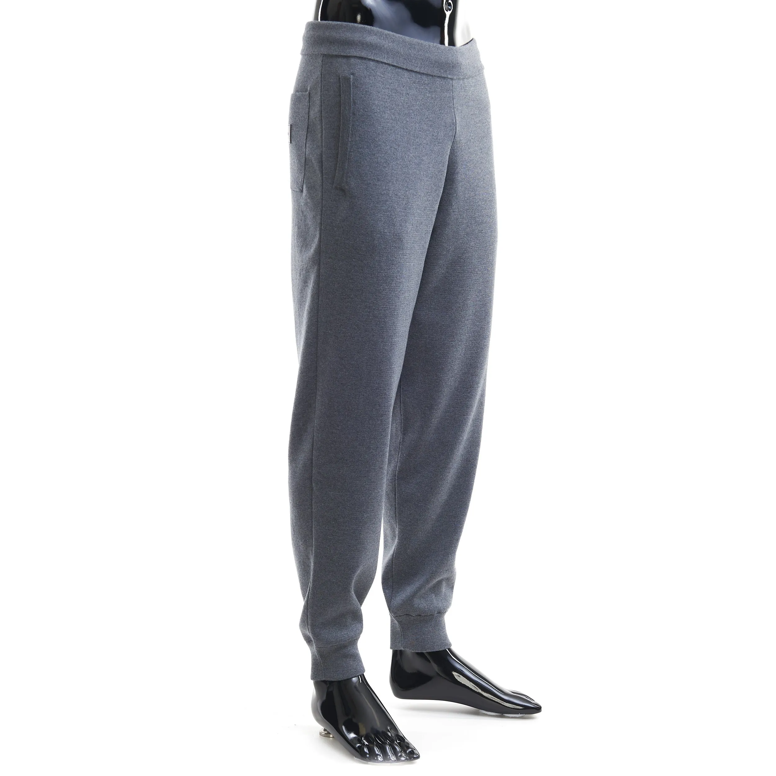 Leather Tab Jogging Pants