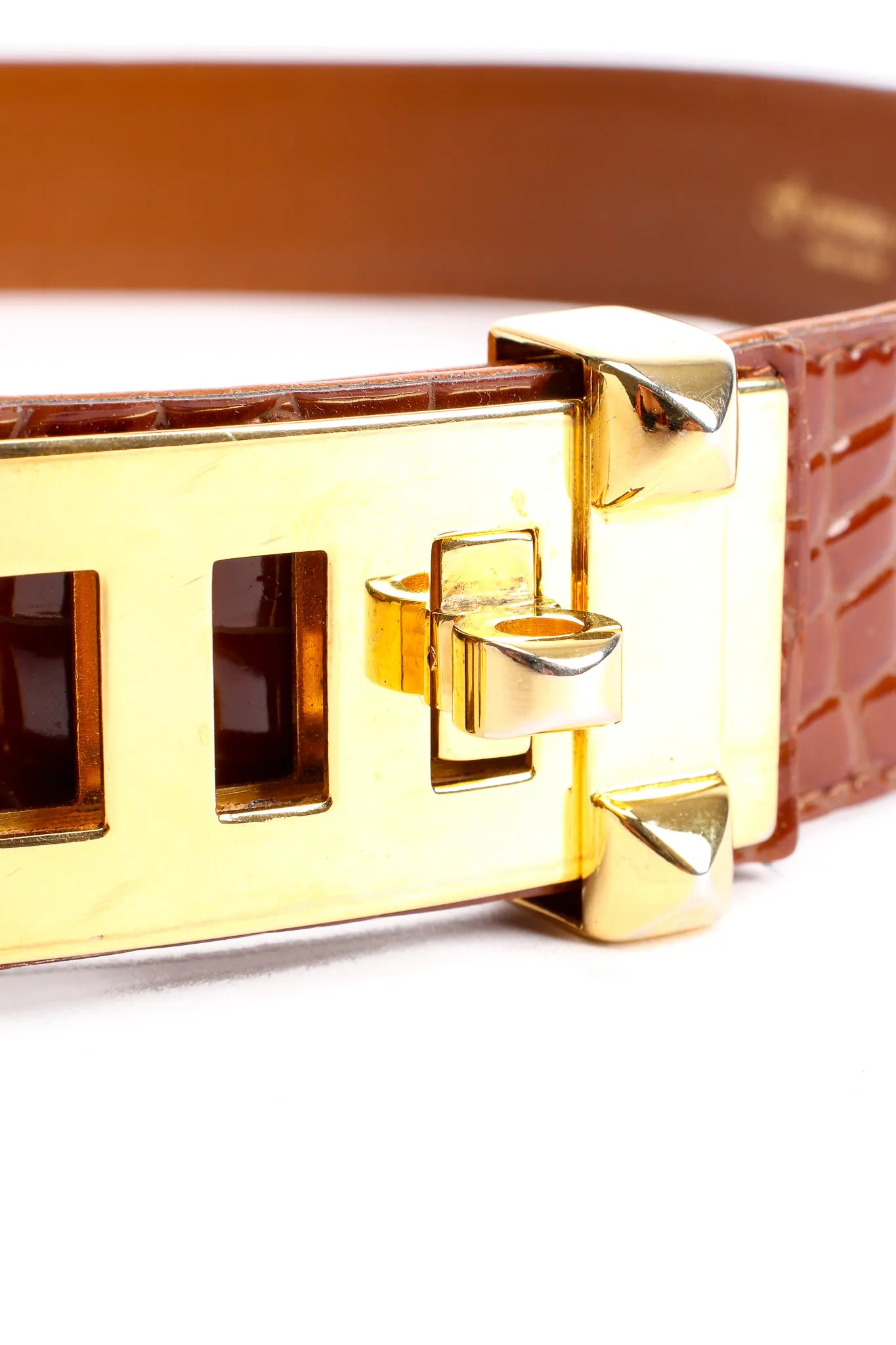 Leather Turnlock Belt