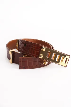 Leather Turnlock Belt