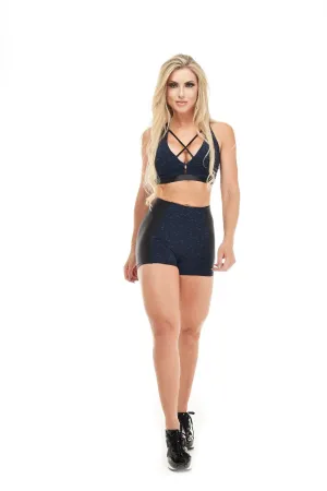 Let's Gym Hot Shorts Star - Navy Blue