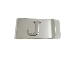 Letter J Monogram Money Clip