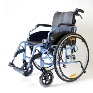 Lifeline Light Weight Detachable Wheelchair with Foldback, Assisted Brake, Tension Back, Anti-Tipper & Safety Belt - 16" 5001/16