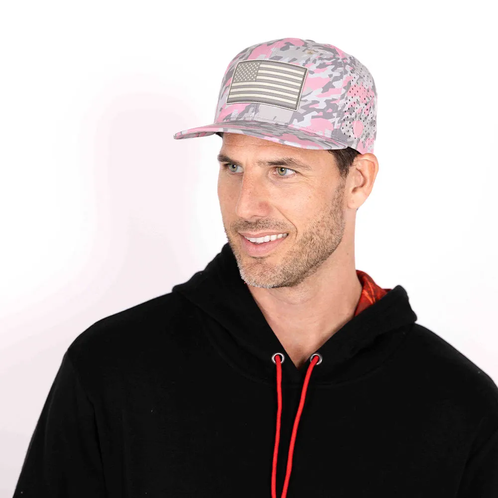 Limited Edition Performance Snapback | Pink Battle | Geo-Camo | Light Pink - PreOrder