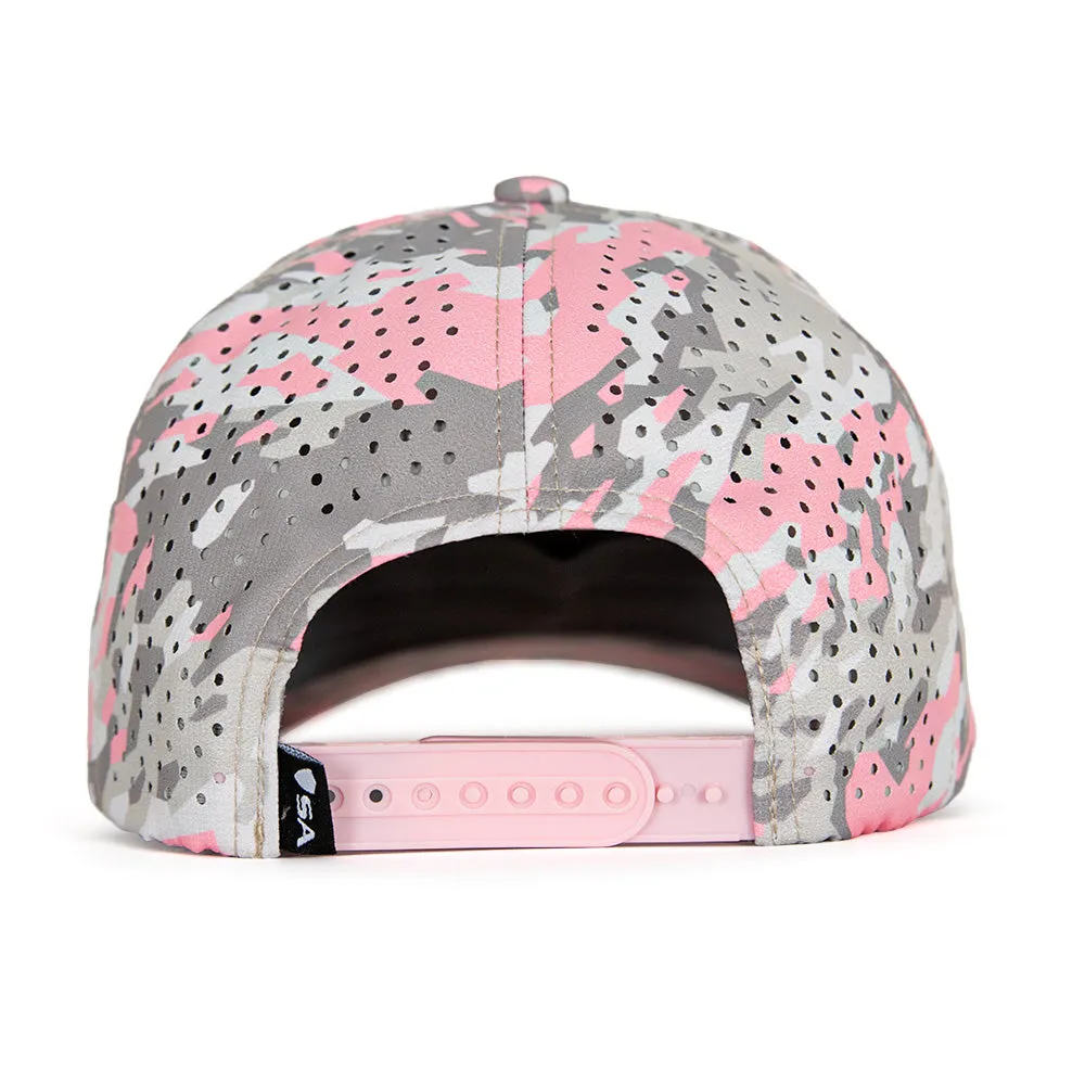 Limited Edition Performance Snapback | Pink Battle | Geo-Camo | Light Pink - PreOrder