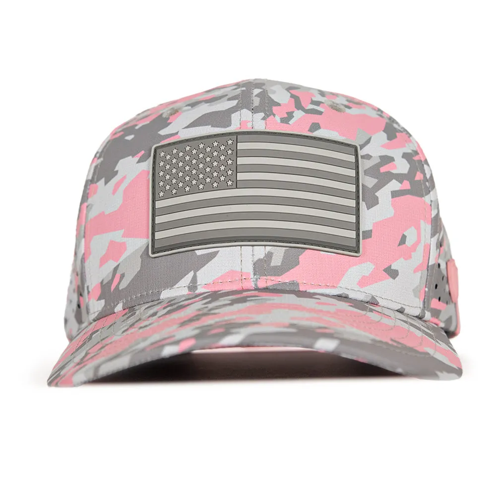 Limited Edition Performance Snapback | Pink Battle | Geo-Camo | Light Pink - PreOrder
