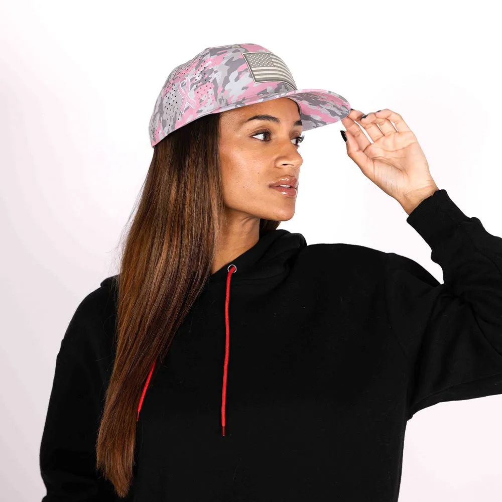 Limited Edition Performance Snapback | Pink Battle | Geo-Camo | Light Pink - PreOrder