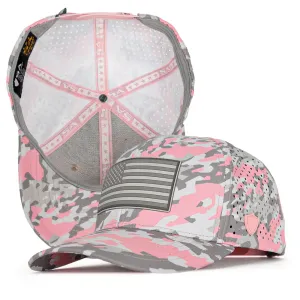 Limited Edition Performance Snapback | Pink Battle | Geo-Camo | Light Pink - PreOrder