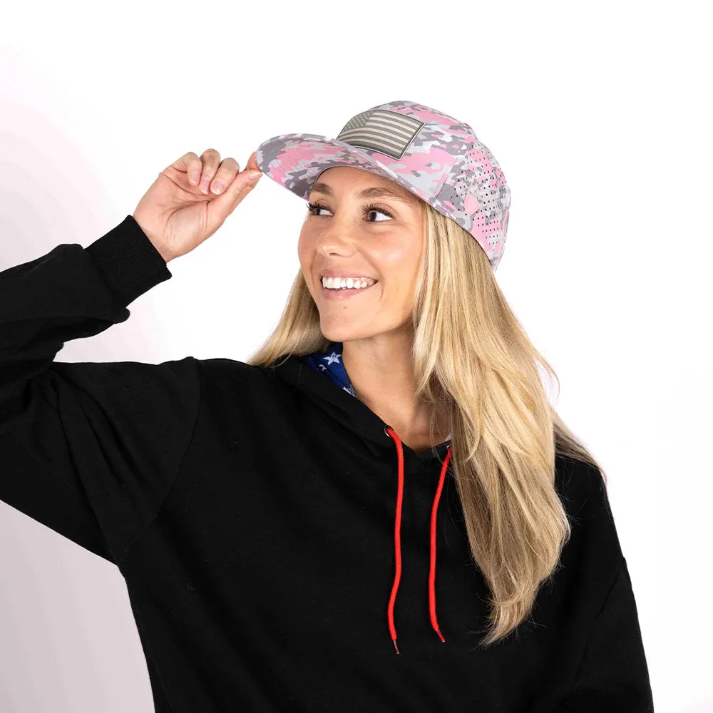 Limited Edition Performance Snapback | Pink Battle | Geo-Camo | Light Pink - PreOrder