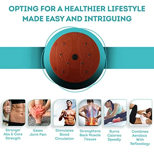 LivEasy Fitness Tummy Twister, Abdominal ABS Exerciser Body Toner-Fat Buster Oblique Workout Perfect Waist Trimmer Home Gym Equipment for Men and Women(Multicolor)