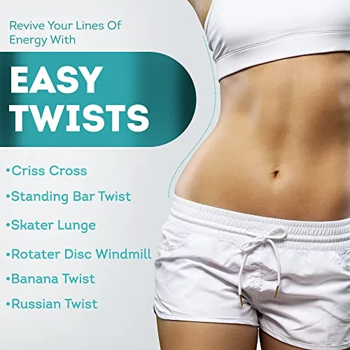 LivEasy Fitness Tummy Twister, Abdominal ABS Exerciser Body Toner-Fat Buster Oblique Workout Perfect Waist Trimmer Home Gym Equipment for Men and Women(Multicolor)