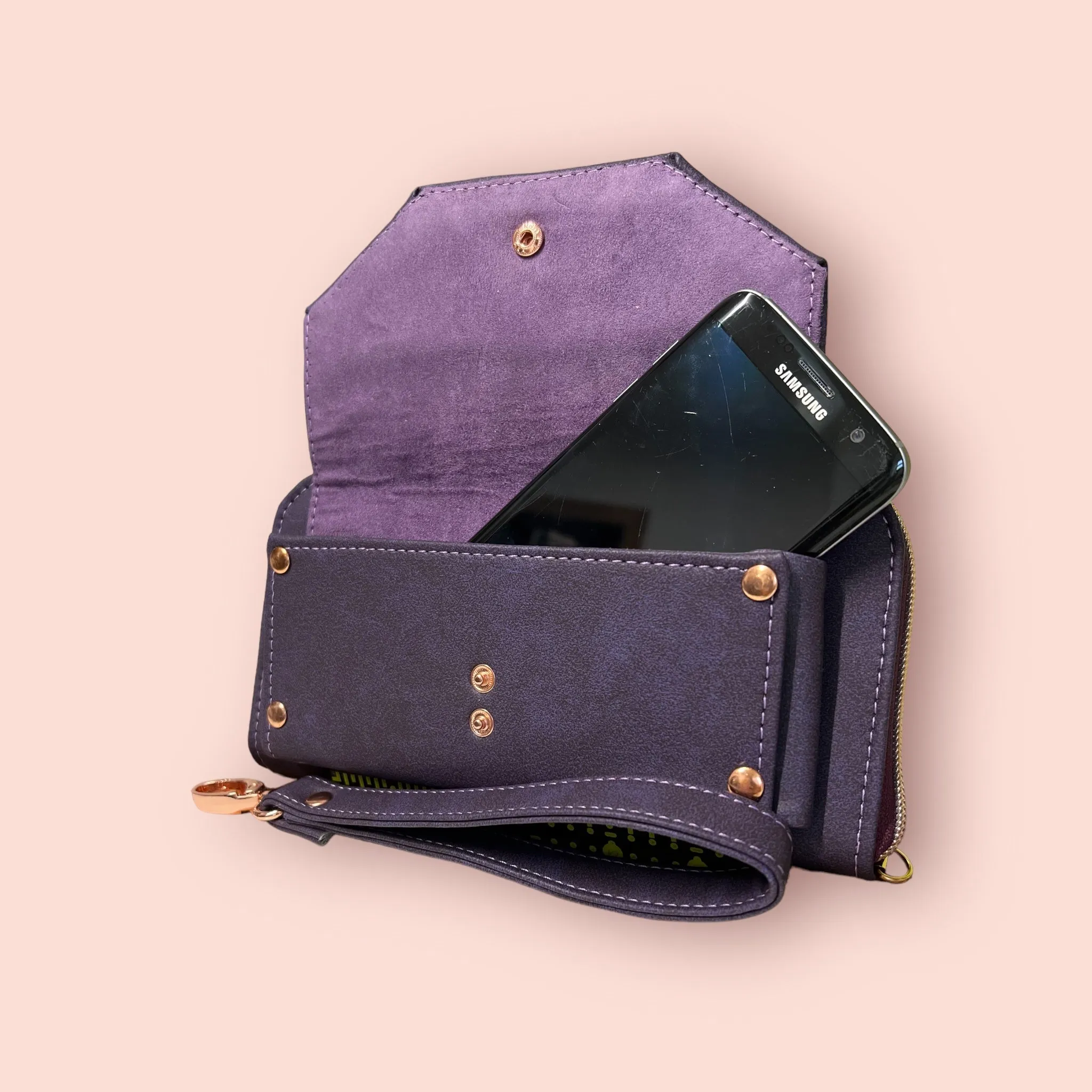 Long Wallet with phone pouch