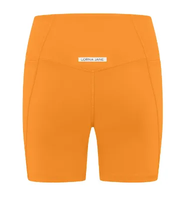 Lorna Jane Elevate Eco Phone Pocket Bike Short - Tangelo