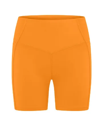 Lorna Jane Elevate Eco Phone Pocket Bike Short - Tangelo
