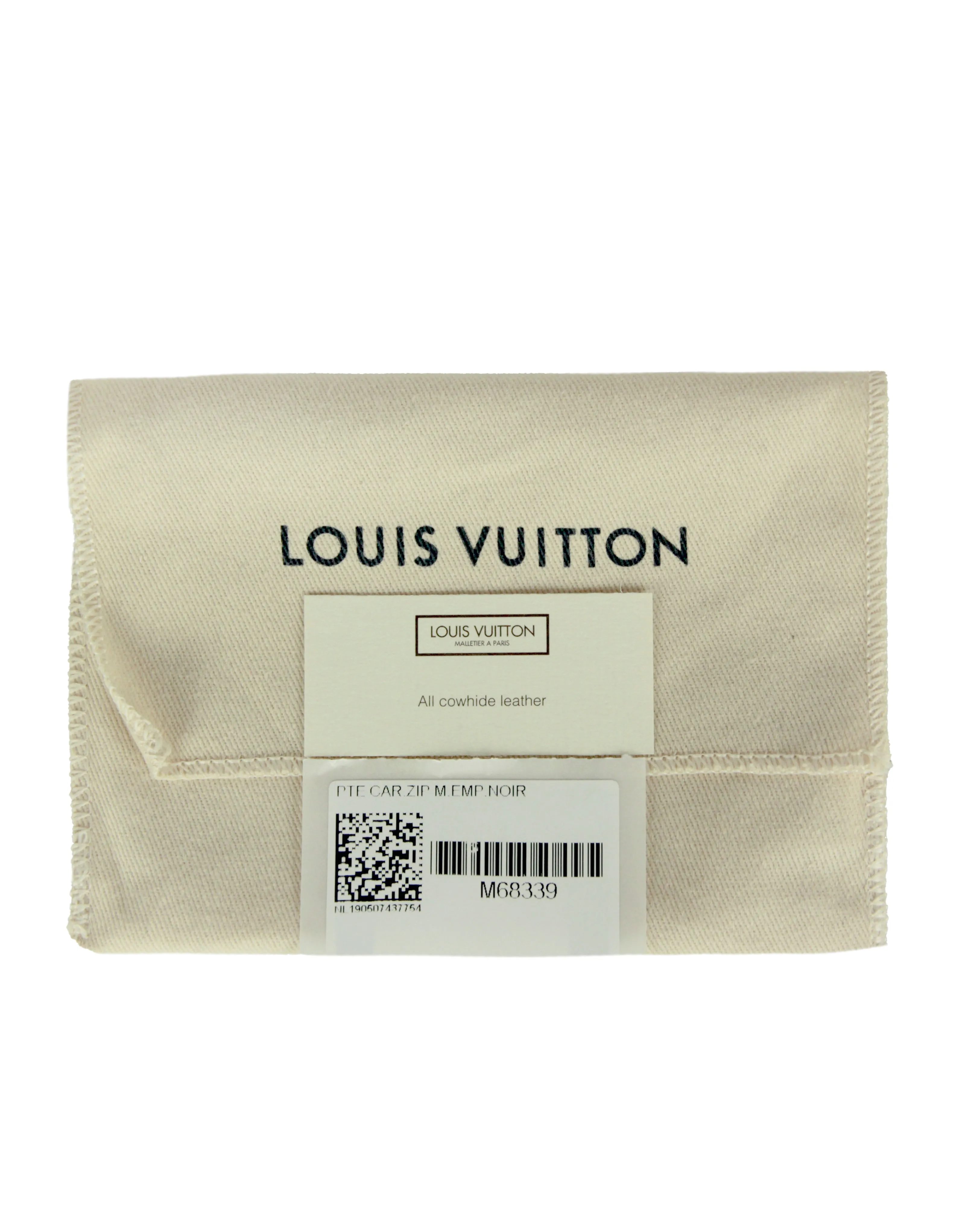 Louis Vuitton Black Monogram Empreinte Zipped Card Holder NM