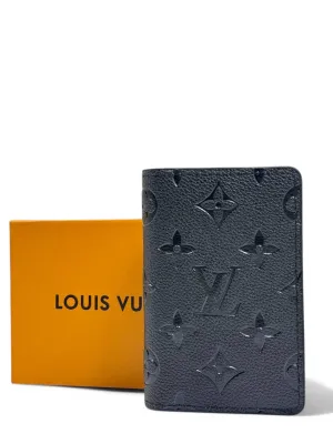 Louis Vuitton Monogram Empreinte Passport Holder – Black Grained Leather Travel Wallet
