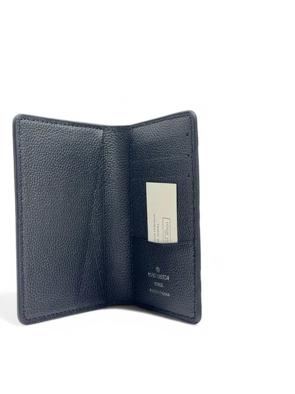 Louis Vuitton Monogram Empreinte Passport Holder – Black Grained Leather Travel Wallet