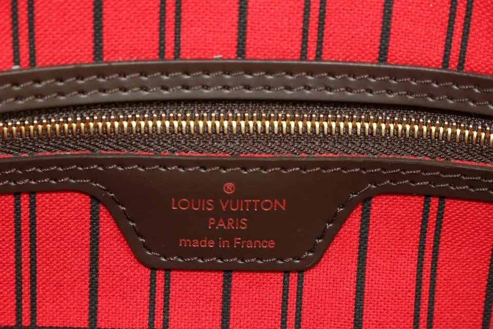 Louis Vuitton Small Damier Ebene Neverfull PM Tote Bag 44lk82