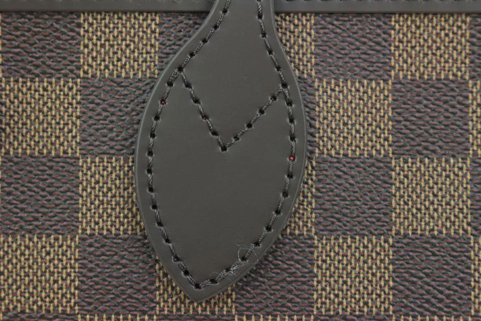 Louis Vuitton Small Damier Ebene Neverfull PM Tote Bag 44lk82