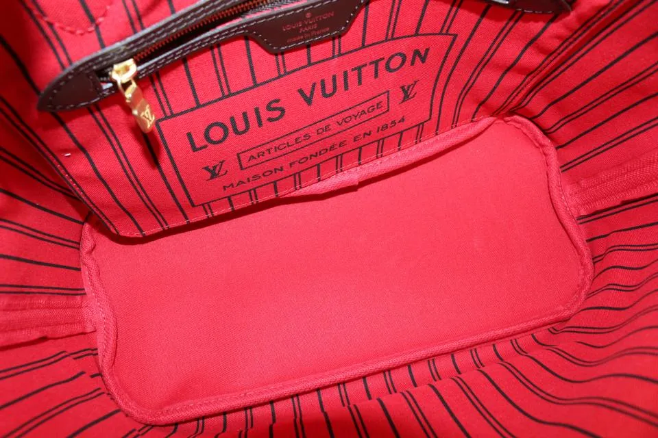 Louis Vuitton Small Damier Ebene Neverfull PM Tote Bag 44lk82