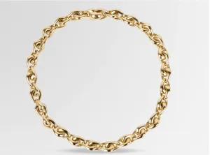 LOUISE OLSEN HUG CHAIN BRASS CHOKER