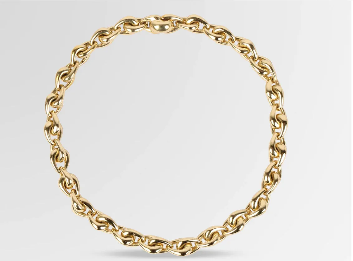 LOUISE OLSEN HUG CHAIN BRASS CHOKER