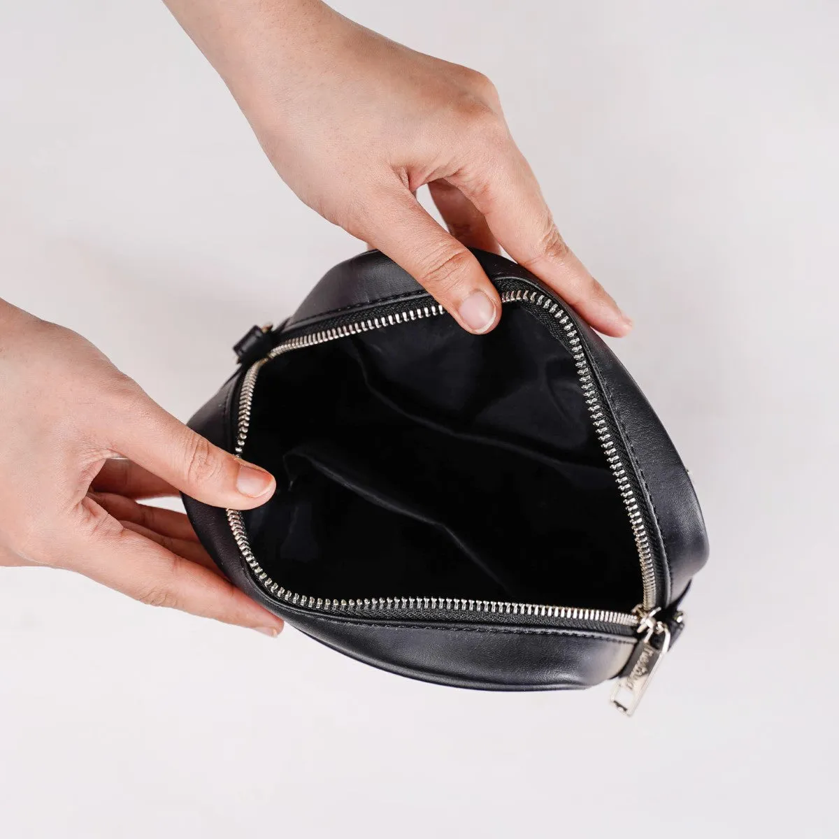 Luxe Crossbody Belt Bag Black