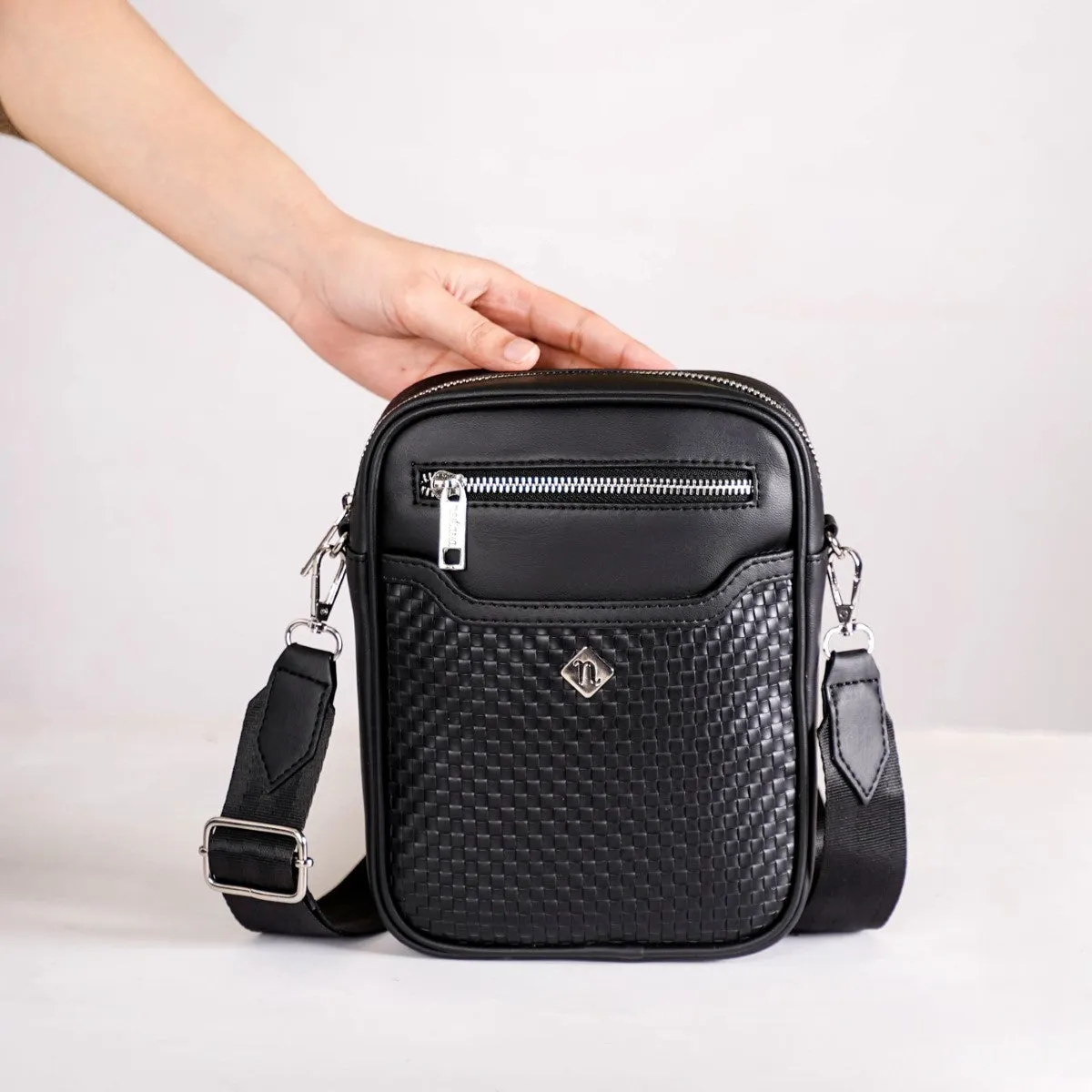 Luxe Crossbody Belt Bag Black