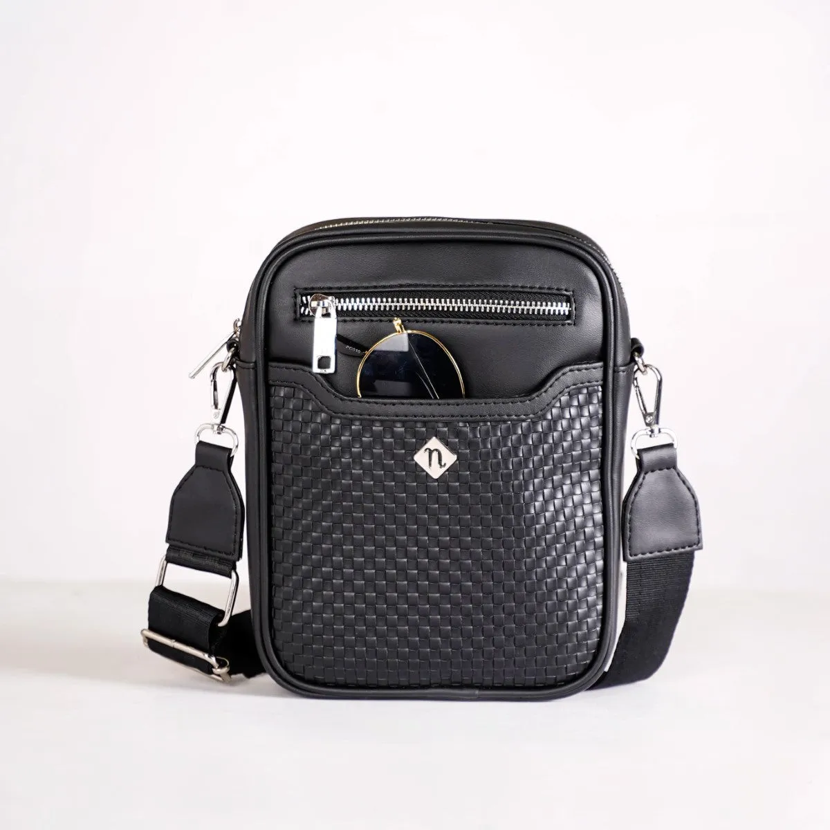 Luxe Crossbody Belt Bag Black