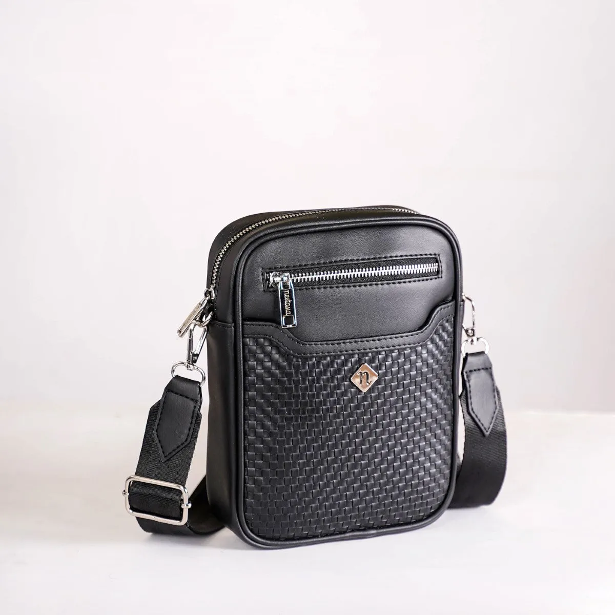 Luxe Crossbody Belt Bag Black