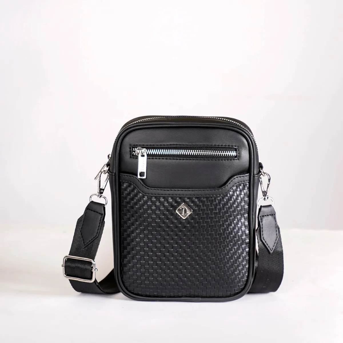 Luxe Crossbody Belt Bag Black