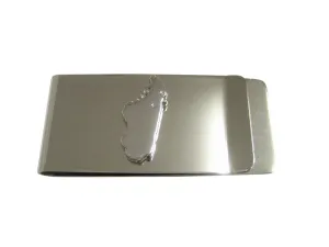 Madagascar Map Shape Money Clip